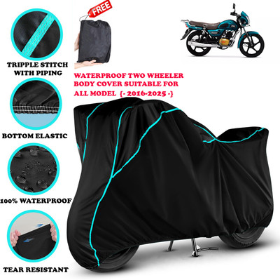 AutoGalaxy Waterproof Two Wheeler Cover for TVS(Radeon, Black)