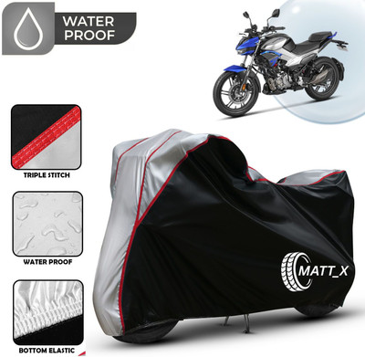 MATT_X Waterproof Two Wheeler Cover for Hero(Xtreme, Black, Silver)