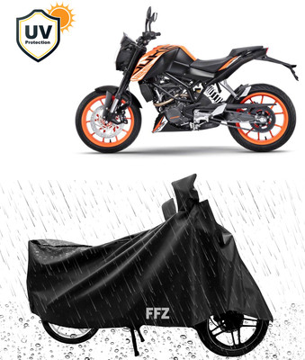 MOVIQUE Waterproof Two Wheeler Cover for KTM(Duro 125, Black)