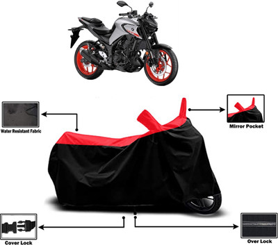 Amexride Two Wheeler Cover for Yamaha(MT 03, Red)