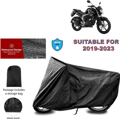 GOSHIV-car and bike accessories Waterproof Two Wheeler Cover for Yamaha(FZ FI, Black)