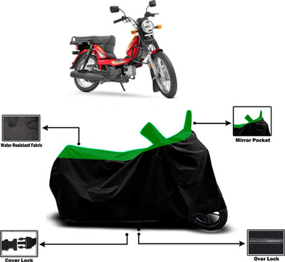 Amexride Two Wheeler Cover for TVS(XL 100 Heavy Duty BS6, Green)