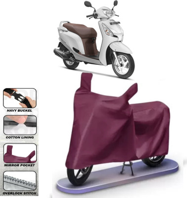 DeepShakshi AUTOMOTIVE Waterproof Two Wheeler Cover for Universal For Bike(Maroon)