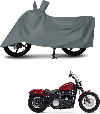 MMSSTAR Waterproof Two Wheeler Cover for Harley Davidson(Street Bob, Grey)