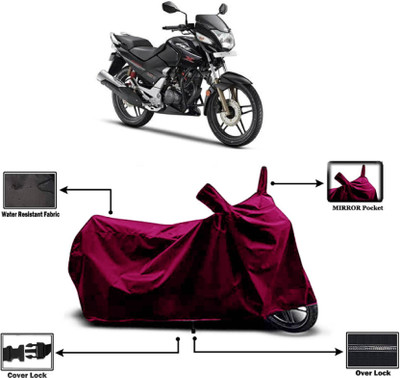 AASHTIK MART Two Wheeler Cover for Hero(New CBZ, Maroon)
