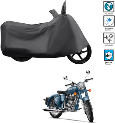 CODOKI Waterproof Two Wheeler Cover for Royal Enfield(Classic Squadron, Grey)