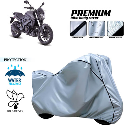 GOSHIV-car and bike accessories Waterproof Two Wheeler Cover for Bajaj(Dominar 250, Silver)