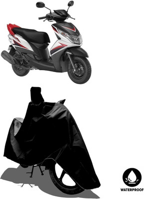 Amexride Waterproof Two Wheeler Cover for Yamaha(Ray Z BS6, Black)