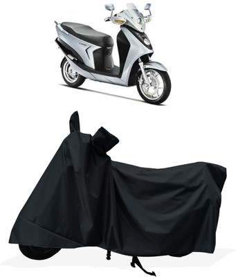 Tricway Two Wheeler Cover for Hero(Leap Hybrid SES, Black)
