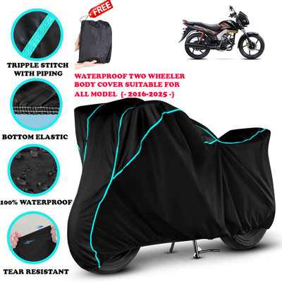 OliverX Waterproof Two Wheeler Cover for Mahindra(Centuro, Black)
