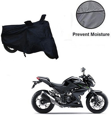 DeepShakshi AUTOMOTIVE Waterproof Two Wheeler Cover for Kawasaki(Z250, Black)