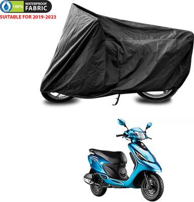 PAGORA Waterproof Two Wheeler Cover for TVS(Scooty Zest, Black)