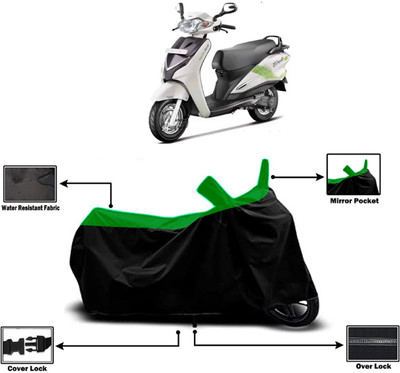 Amexride Two Wheeler Cover for Hero(Duet, Green)