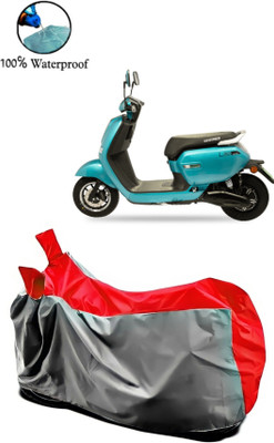 rakku Two Wheeler Cover for Okinawa(Lite, Grey, Red)