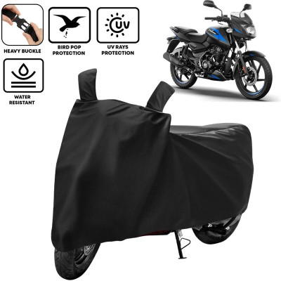kerwa Waterproof Two Wheeler Cover for Bajaj(Pulsar 125, Black)