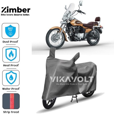 ZIMBER Two Wheeler Cover for Bajaj(Avenger 220 Cruise, Grey)