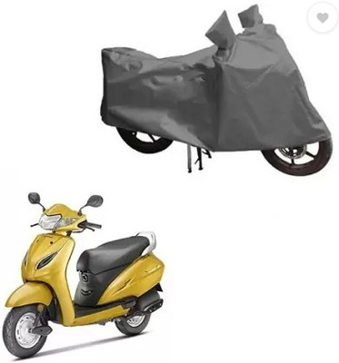 Tritika Waterproof Two Wheeler Cover for Bajaj(Chetak, Grey)