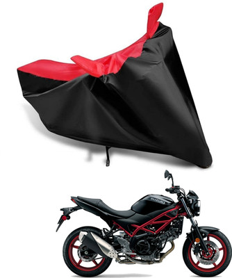 KEDIT Two Wheeler Cover for Suzuki(SV 650 BS6, Red, Black)