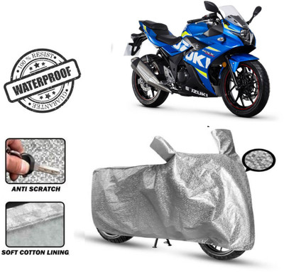 Autoinnovation Waterproof Two Wheeler Cover for TVS(Apache RR 310, Silver)