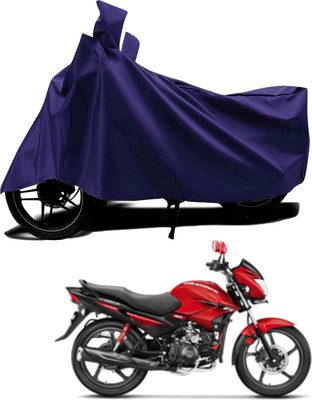 KEDIT Waterproof Two Wheeler Cover for Hero(Glamour BS6, Blue)