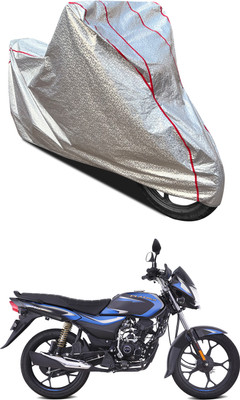 AutoGalaxy Waterproof Two Wheeler Cover for Bajaj(Platina 110, Silver)