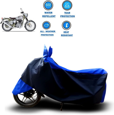 CODOKI Waterproof Two Wheeler Cover for Royal Enfield(Bullet Trials 500, Blue)