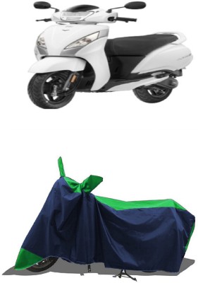 SUGASHRI Waterproof Two Wheeler Cover for TVS(Jupiter 125, Green, Blue)