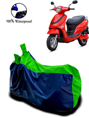 Autofly Waterproof Two Wheeler Cover for Hero(Electric Photon, Blue, Green)