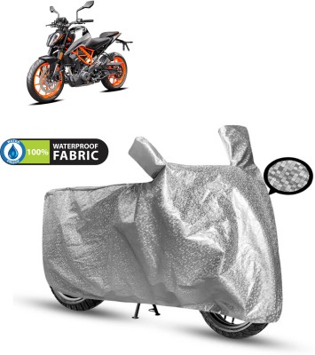 PAGORA Waterproof Two Wheeler Cover for KTM(390 Duke BS6, Silver)