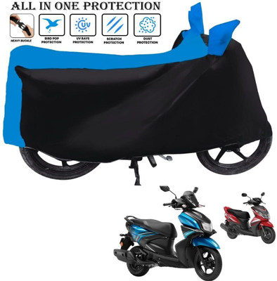 OliverX Waterproof Two Wheeler Cover for Yamaha(RayZR 125 Fi, Black, Blue)
