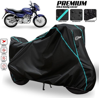 AutoGalaxy Waterproof Two Wheeler Cover for Bajaj(Pulsar 180 BS6, Black, Blue, Multicolor)
