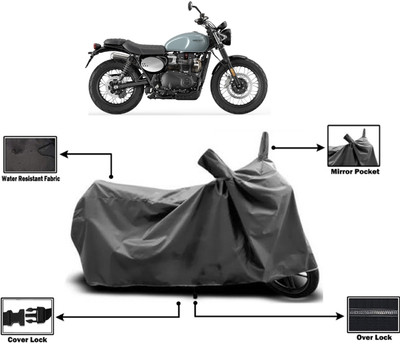 Amexride Two Wheeler Cover for Triumph(Street Scrambler BS6, Grey)