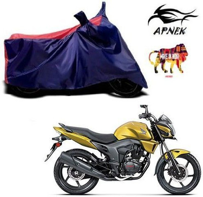 DeepShakshi AUTOMOTIVE Waterproof Two Wheeler Cover for Honda(CB Trigger, Red, Blue)