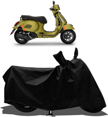 Tricway Waterproof Two Wheeler Cover for Vespa(GTS Super 125, Black)