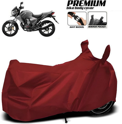 SK AUTO Waterproof Two Wheeler Cover for Hero, Honda, Bajaj, TVS, Suzuki(Maroon)