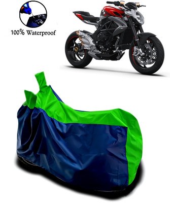 Autofly Waterproof Two Wheeler Cover for MV Agusta(Brutale, Blue, Green)