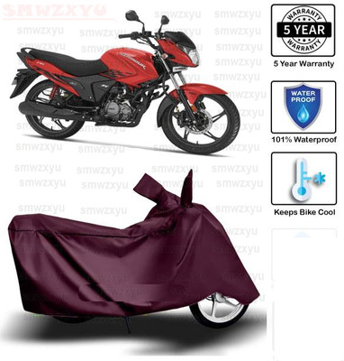 smwzxyu Waterproof Two Wheeler Cover for Hero(Glamour, Maroon)