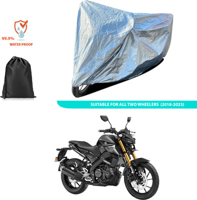 CODOKI Waterproof Two Wheeler Cover for Yamaha(MT 15 New BS6, Silver)