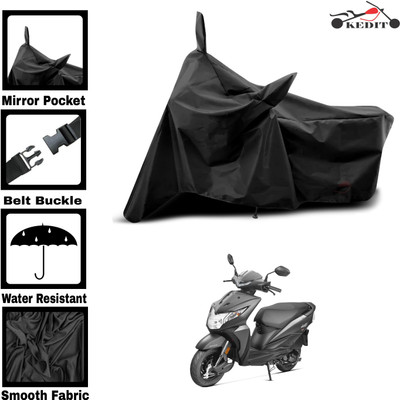 KEDIT Two Wheeler Cover for Universal For Bike(Dio, Black)
