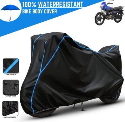 Amikan Waterproof Two Wheeler Cover for TVS(Radeon, Black)