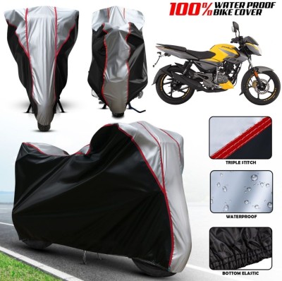 xodi Waterproof Two Wheeler Cover for Bajaj(Pulsar 125, Silver, Black, Multicolor)