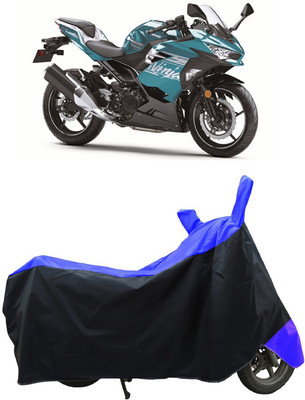 Coxtor Waterproof Two Wheeler Cover for Kawasaki(Ninja 400 BS6, Blue)