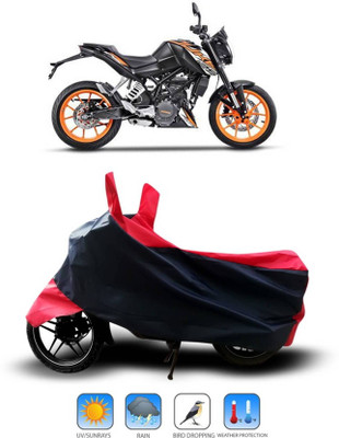KEDIT Two Wheeler Cover for KTM(Duke 200, Red)