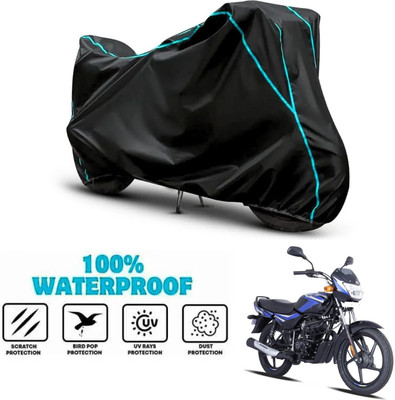 ANTHUB Waterproof Two Wheeler Cover for Bajaj(CT100, Black)