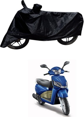 Furious3D Two Wheeler Cover for Mahindra(Gusto, Black)