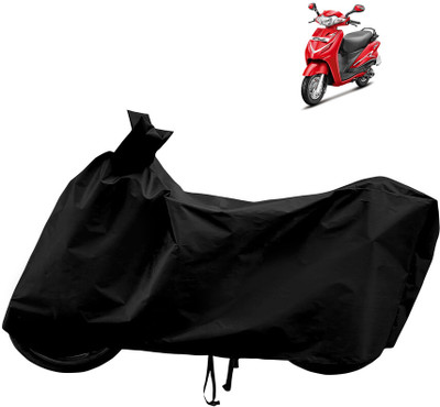 Horseyaart Waterproof Two Wheeler Cover for Hero(Duet LX 110CC BS6, Black)
