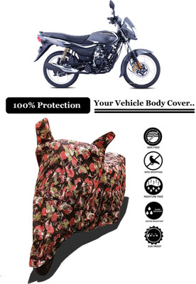 Amexride Two Wheeler Cover for Bajaj(Platina 110 H-Gear BS6, Multicolor)