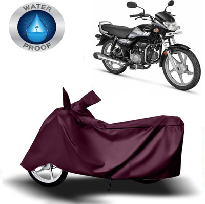 ROYAL AUTO MART Two Wheeler Cover for Hero(HF Deluxe, Maroon)