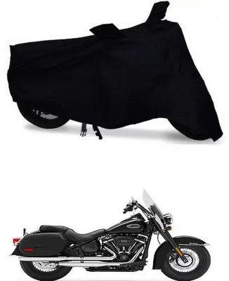THE REAL ARV Waterproof Two Wheeler Cover for Harley Davidson(Heritage Softail Classic, Black)