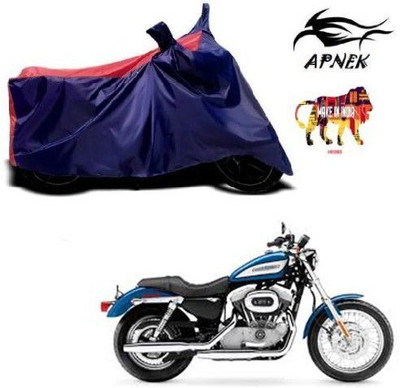 DeepShakshi AUTOMOTIVE Waterproof Two Wheeler Cover for Harley Davidson(XL 883, Red, Blue)